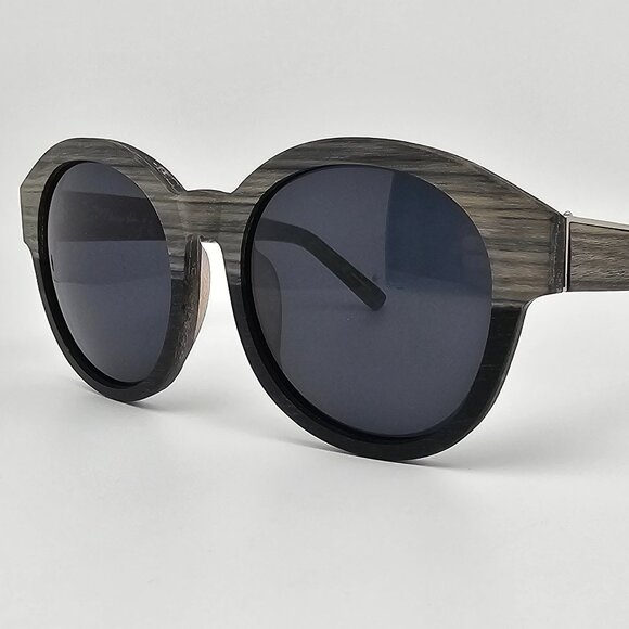 Linda Farrow 3.1 Phillip Lim PL/166/1 Grey Horn Stripe Frame Grey Len Sunglasses main image 12